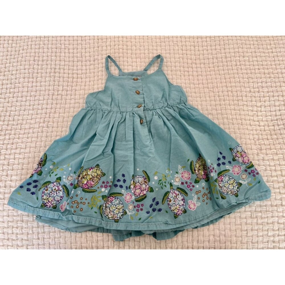 Isaac Mizrahi Turquoises Turtle Dress